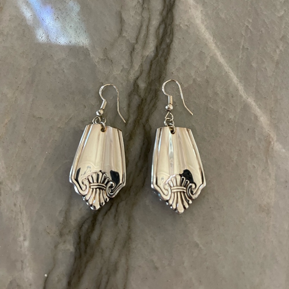 Solid Sterling Spoon Earrings - Handcrafted In Ca… - image 3